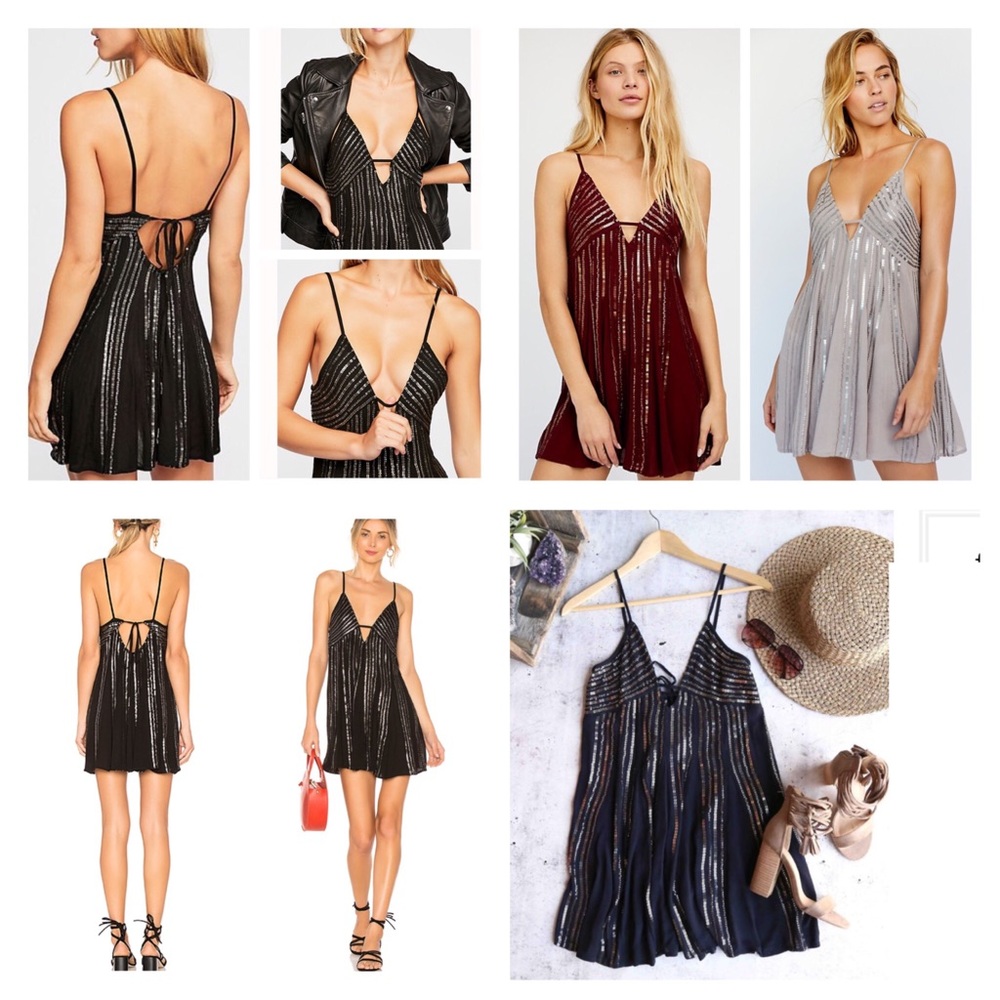 Free People Here She Is Embellished MinI.  NWT. - Picture 2 of 8